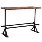 vidaXL Table de bar Bois récupération massif Multicolore, Verzenden, Neuf