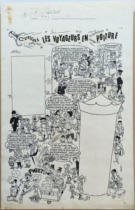 Tintin - Geri - Promotion du timbre Tintin - Les voyageurs, Boeken, Stripverhalen