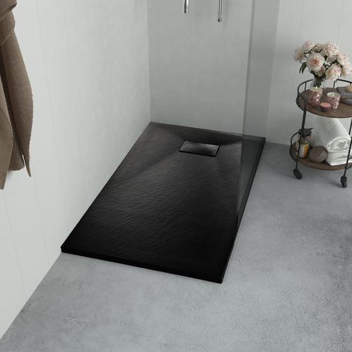 vidaXL Douchebak 80x80 cm SMC zwart, Doe-het-zelf en Bouw, Sanitair, Nieuw, Verzenden