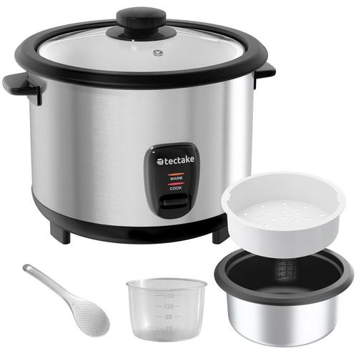 tectake Rijstkoker met stoominzet, 1,8 l, warmhoudfunctie -, Antiek en Kunst, Antiek | Keukengerei, Verzenden