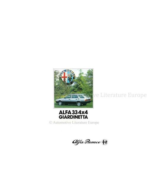 1984 ALFA ROMEO 33 4X4 GIARDINETTA BROCHURE ITALIAANS, Boeken, Auto's | Folders en Tijdschriften