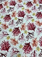 San Leucio - elegant interieurtextiel met rode koralen -