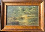 Edward Portielje (1861-1949) - boten bij zonsondergang