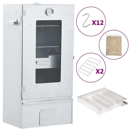 vidaXL BBQ-rookoven met koude rookgenerator gegalvaniseerd, Elektronische apparatuur, Overige elektronische apparatuur, Nieuw