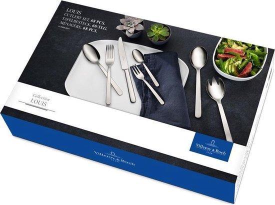 2dekans | Villeroy & Boch Louis Bestekset - 68 delig - RVS, Huis en Inrichting, Keuken | Servies, Ophalen of Verzenden