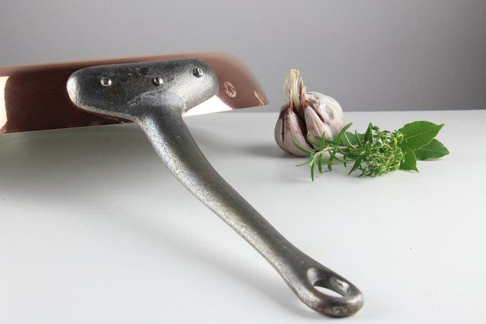 Fabrication Française - Pan - Koper, Tin, gietijzer - Ø28cm, Antiek en Kunst, Antiek | Keukengerei