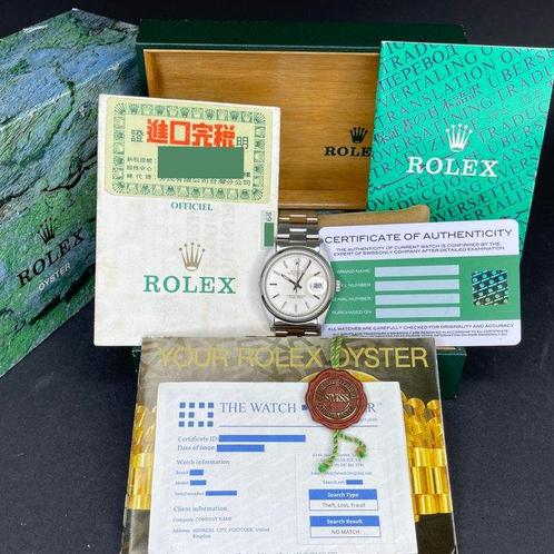 Rolex - Oyster Perpetual Date - 15000 - Unisex - 1988, Handtassen en Accessoires, Horloges | Heren