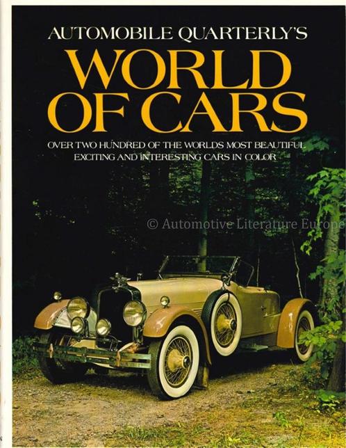 AUTOMOBILE QUARTERLYS WORLD OF CARS, Livres, Autos | Livres