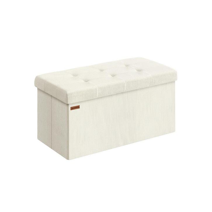 Opbergbank Creme 76L | Retour Deal | Zitbank aan -42%!, Tuin en Terras, Tuinbanken, Nieuw, Overige materialen, Verzenden