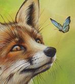 Gala - Fox animal painting Spring time