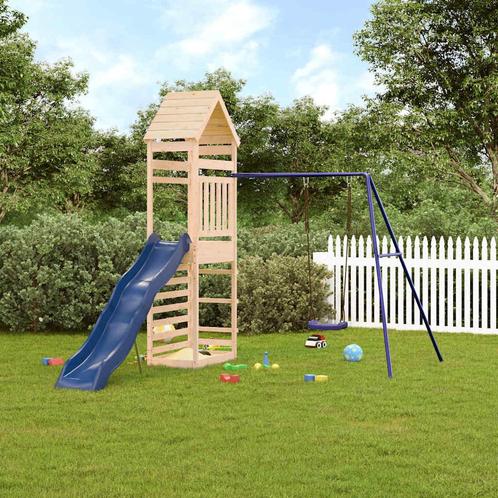 vidaXL Speelhuis massief grenenhout, Kinderen en Baby's, Speelgoed | Buiten | Speeltoestellen, Nieuw, Verzenden