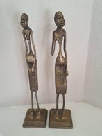 Paar Afrikaanse slanke beelden - Statue - Afrique (Sans Prix, Antiek en Kunst