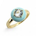 Sans prix de réserve - Bague Argent - Aquamarine (Certifié), Bijoux, Sacs & Beauté