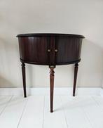 Kast - Hout - Mahoniehouten demi-lune kastje, Antiek en Kunst
