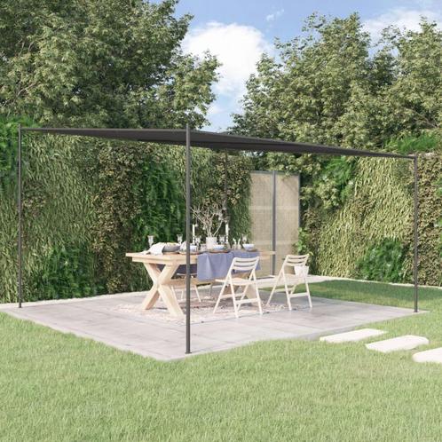 vidaXL Belvédère anthracite 4x4 m 180 g/m² tissu et, Jardin & Terrasse, Tonnelles, Neuf, Envoi