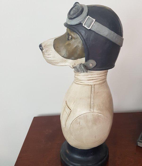 Buste, hond piloot race - 51 cm - Hars, Antiek en Kunst, Curiosa en Brocante