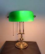 Lamp - Messing, opaline - Notarislamp, Antiek en Kunst, Curiosa en Brocante