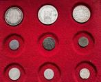 Europa. Lot of 9 coins, various denominations, mostly