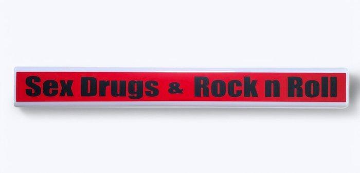 Reclamebord - Amsterdam Red-lights Sex Drugs and Rock n, Antiek en Kunst, Antiek | Wandborden en Tegels