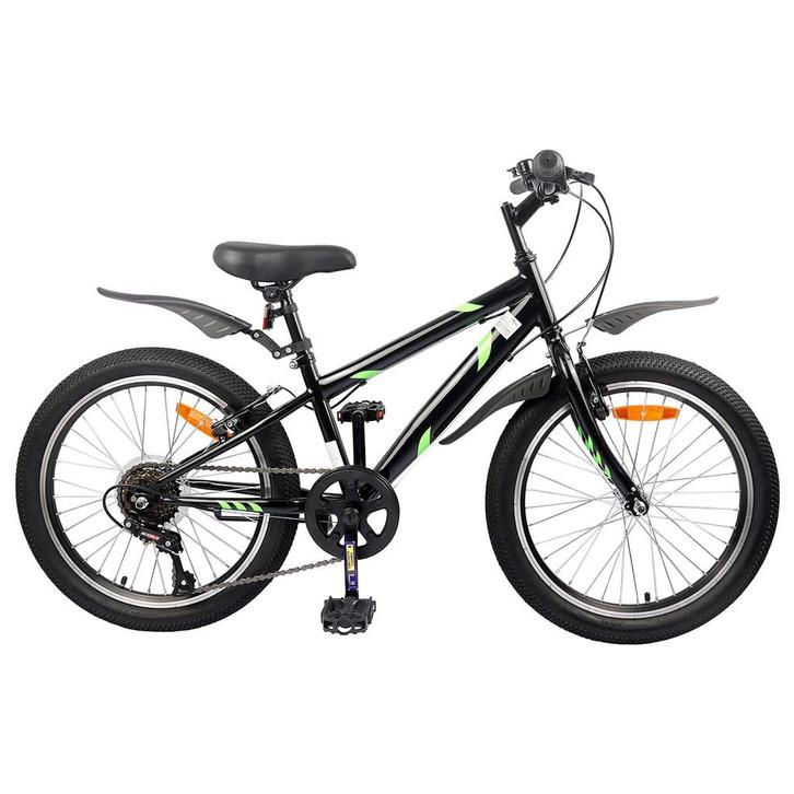 vidaXL Kinderfiets 20 Inch 6-Speed voor 6-11 jaar oud Zwart, Fietsen en Brommers, Fietsen | Racefietsen, Nieuw, Verzenden