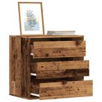 vidaXL Ladekast 60x41x58 cm bewerkt hout oud houtkleurig, Verzenden, Nieuw