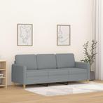 vidaXL Driezitsbank 180 cm stof lichtgrijs, Huis en Inrichting, Zetels | Zetels, Verzenden, Nieuw