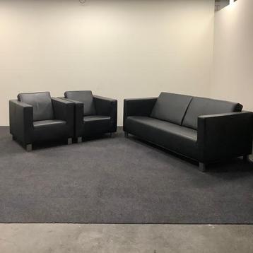 Bert Plantagie complete zithoek, 2,5 zitsbank + 2x fauteuil,