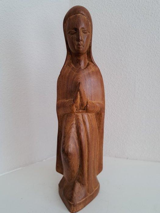 Beeld, Heilige Maria houtsnijwerk - 31.5 cm - Hout, Antiek en Kunst, Antiek | Boeken en Manuscripten