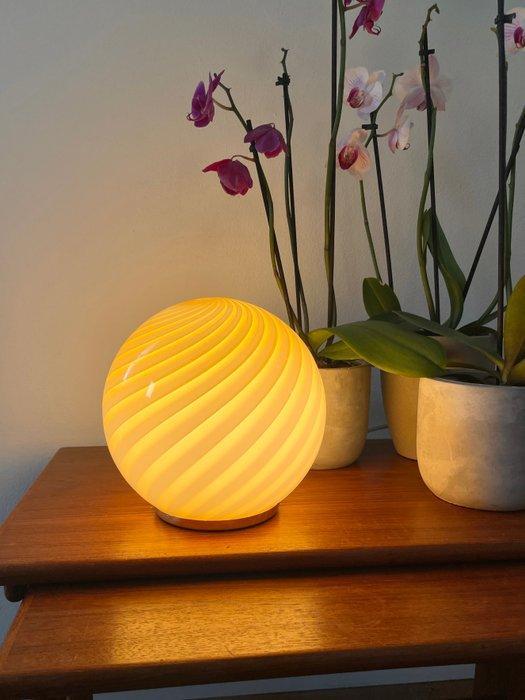 MIMU interior - Tafellamp - AMBER SWIRL Murano-lamp - Glas, Antiek en Kunst, Antiek | Verlichting