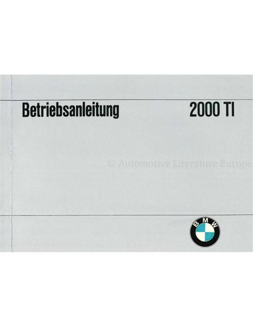 1967 BMW 2000 TI INSTRUCTIEBOEKJE DUITS, Auto diversen, Handleidingen en Instructieboekjes
