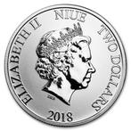 Niue. 2 Pounds 2018 1 oz Niue Silver $2 Star Wars