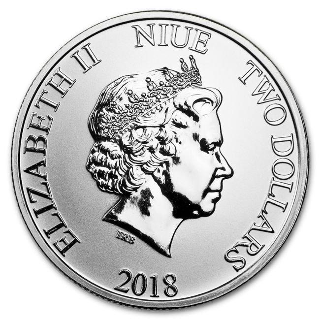Niue. 2 Pounds 2018 1 oz Niue Silver $2 Star Wars, Timbres & Monnaies, Monnaies | Europe | Monnaies non-euro