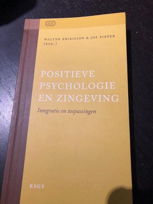 Positieve psychologie en zingeving / Geestelijke, Boeken, Godsdienst en Theologie, Zo goed als nieuw, Verzenden