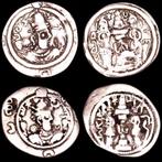 Empire Sassanide Drachm Set of two silver drachmas. (Sans