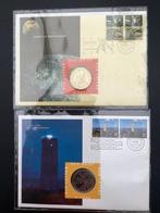 Nederland - Partij ECU brieven met munt en zegels 42 stuks +, Gestempeld