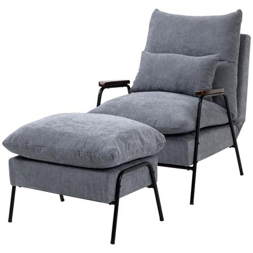 Stoffen Fauteuil - Comfortabel Relaxen - Lichtgrijs, Huis en Inrichting, Fauteuils, Nieuw, Stof, Ophalen of Verzenden