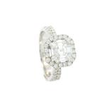 Bague - 18 carats Or blanc - 0.94ct. tw. Diamant (Naturelle), Nieuw