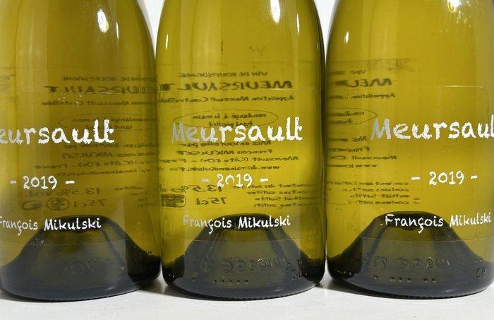 2019 Domaine François Mikulski - Meursault - 3 Flessen (0.75, Verzamelen, Wijnen