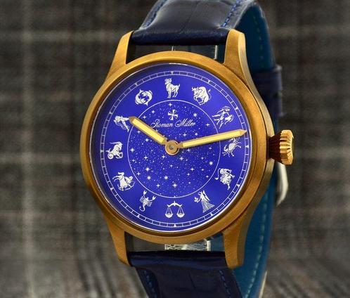 Roman Miller - Zodiac, Sapphire crystal - Sans Prix de, Handtassen en Accessoires, Horloges | Heren