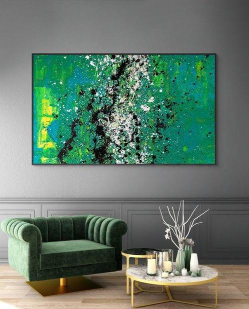 Christoph Prein - Green Symphony - XXL, Antiek en Kunst, Kunst | Schilderijen | Modern