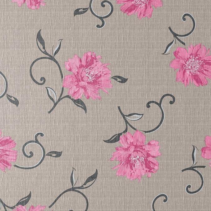 Tafelzeil op maat in de kleur greige met rozen, Huis en Inrichting, Tafelkleden, Nieuw