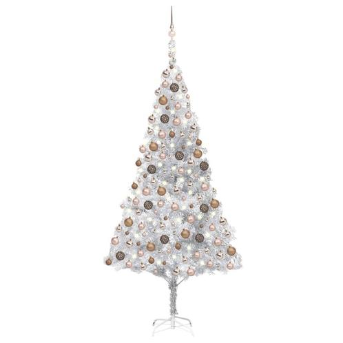 vidaXL Kunstkerstboom met verlichting en kerstballen 240 cm, Diversen, Kerst, Nieuw, Verzenden