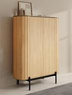 Meubella | Dressoir eiken 107cm | Kast met 2 deuren, Huis en Inrichting, Kasten | Dressoirs, Verzenden, Nieuw, 25 tot 50 cm, 100 tot 150 cm