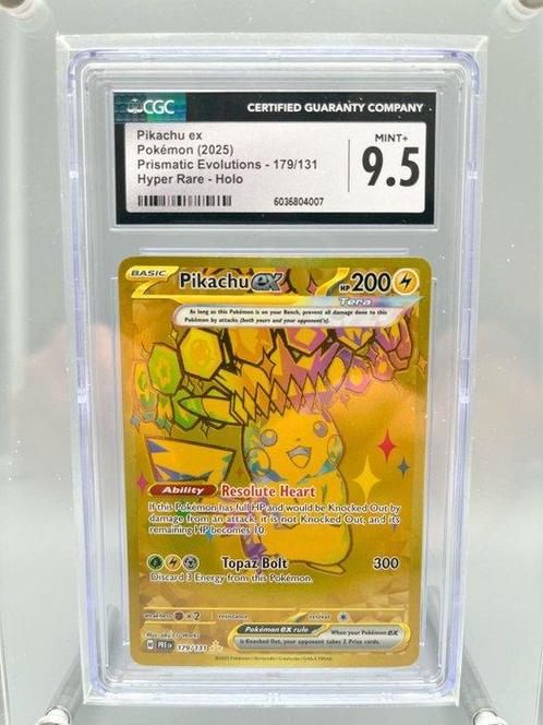 The Pokémon Company Graded card - Pikachu ex - Prismatic, Hobby en Vrije tijd, Verzamelkaartspellen | Pokémon