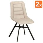 Stoelen | NIELS | Polyester/Metaal | Toffee | Zwarte Poten, Zakelijke goederen, Verzenden, Nieuw in verpakking
