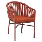 Stoel | KARIN | Aluminium Rotan/Aluminium | Red |, Verzenden, Nieuw in verpakking