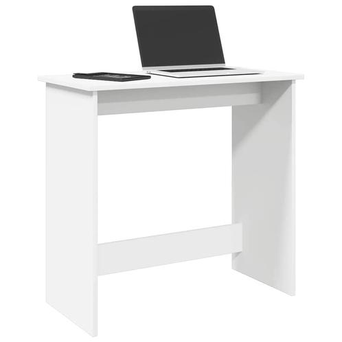 vidaXL Bureau 80x40x75 cm bewerkt hout wit, Huis en Inrichting, Bureaus, Nieuw, Verzenden