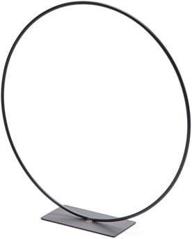 Metalen frame Ring op voet Zwart 30 cm, Huis en Inrichting, Woonaccessoires | Kunstplanten en Kunstbloemen, Nieuw