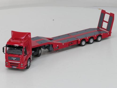 Schaal 1:32 Siku control32 6721 MAN trekker met dieplader..., Hobby en Vrije tijd, Modelauto's | Overige schalen, Gebruikt, Ophalen of Verzenden