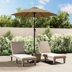 vidaXL Parasol 200x224 cm aluminium taupe, Tuin en Terras, Verzenden, Nieuw